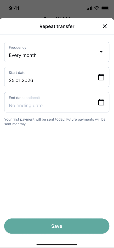 How to create and manage repeat transfers/standing orders from my ...