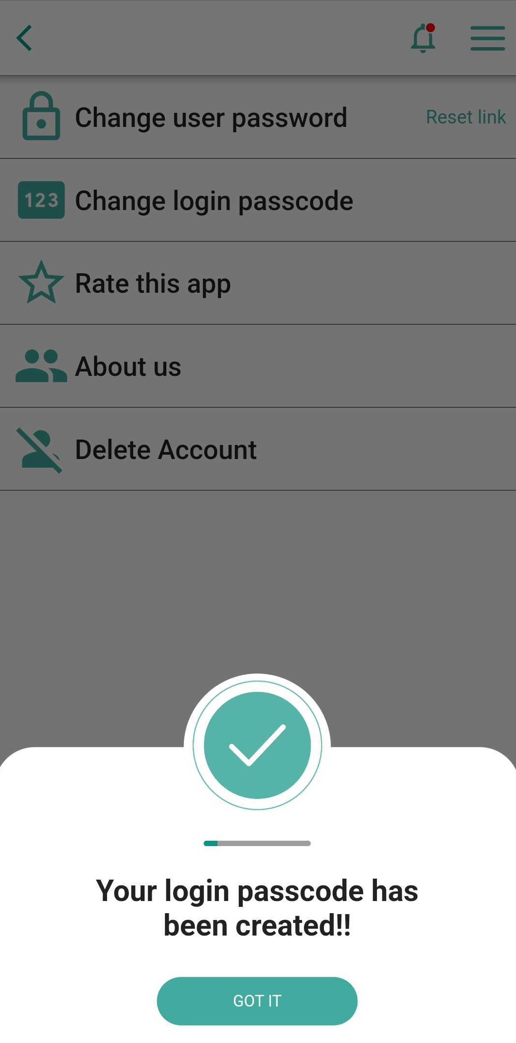 How can I create or update my Passcode?