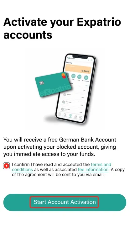 How do I activate my blocked account and bank account to start ...